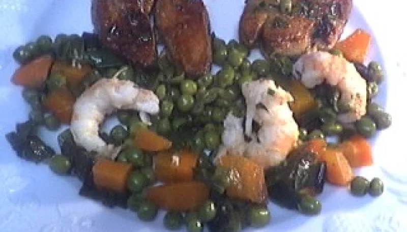 Foie gras aux langoustines