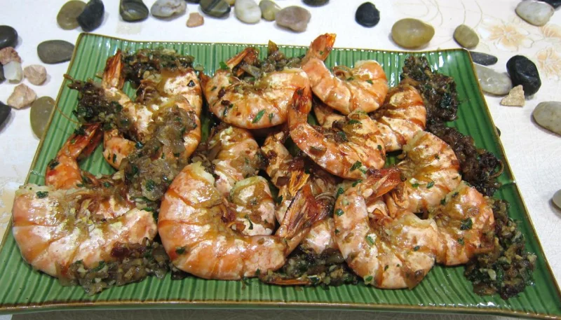 Gambas flambées