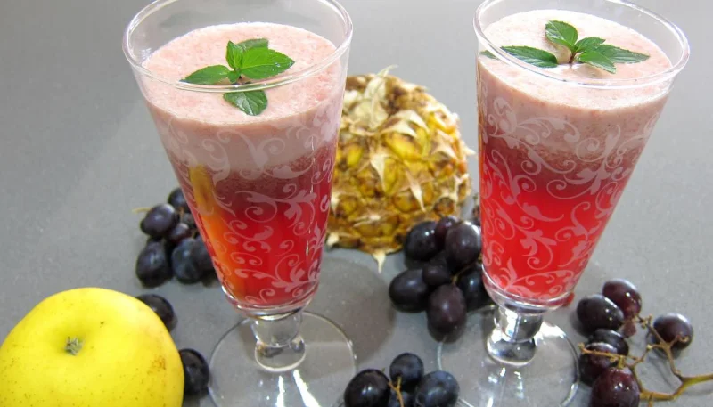 Cocktails de fruits d'automne