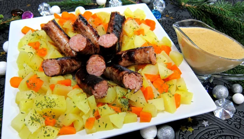 Saucisses moutarde