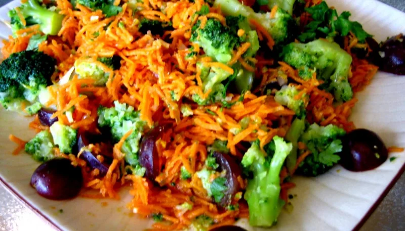 Carottes à la mandarine et aux raisins