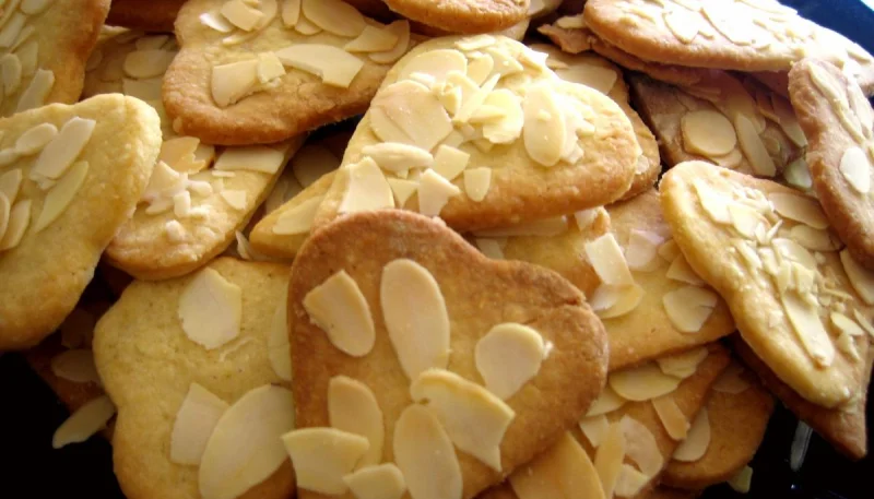 Coeurs sablés aux amandes