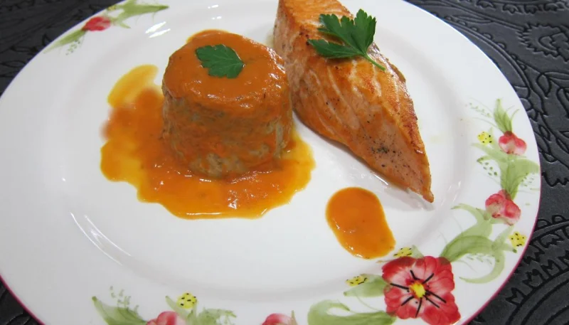 Saumon aux flans de cocos