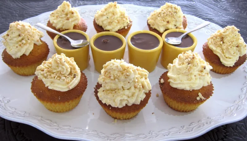 Cupcakes aux noix de cajou et chocolat