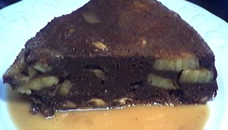 Gâteau au chocolat et aux bananes