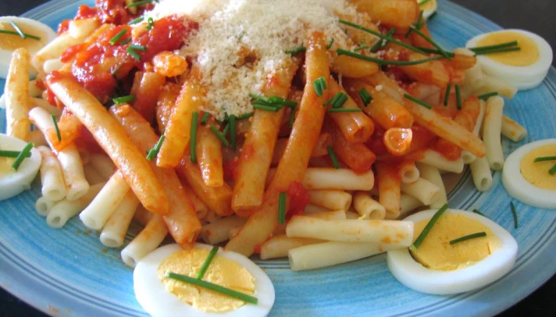 Macaronis aux oeufs