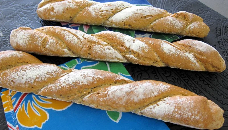 Pain tordu à la farine d'orge