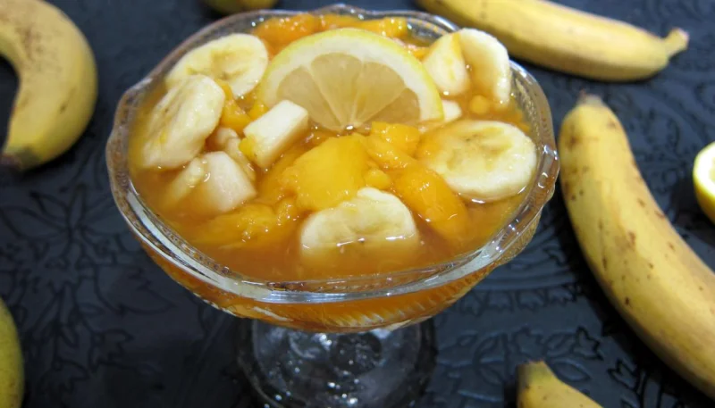 Salade de bananes et de mangue