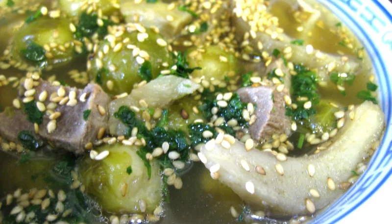 Soupe de magret façon chinoise