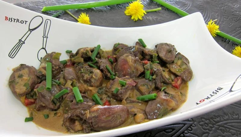 Coeurs de canard au marsala
