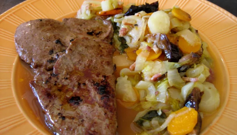 Foie de veau aux endives