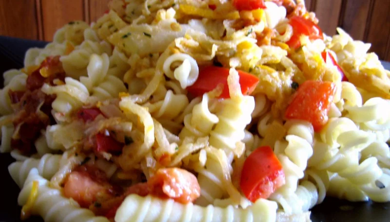Sauté de chou-rave au maccheroni