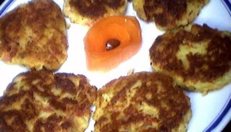 Galettes au jambon et pommes de terre