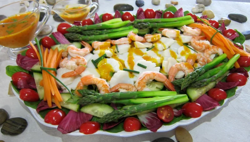 Noix de Saint-Jacques en salade