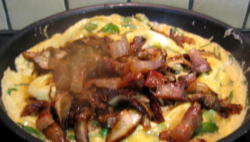 Omelette aux cèpes