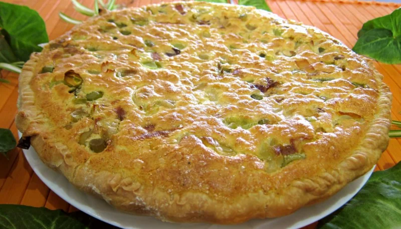 Tarte aux poireaux et au chèvre