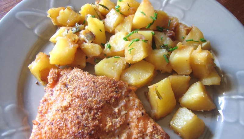 Filets de truite panés aux noisettes