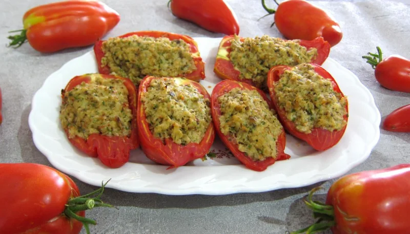 Tomates farcies aux crevettes