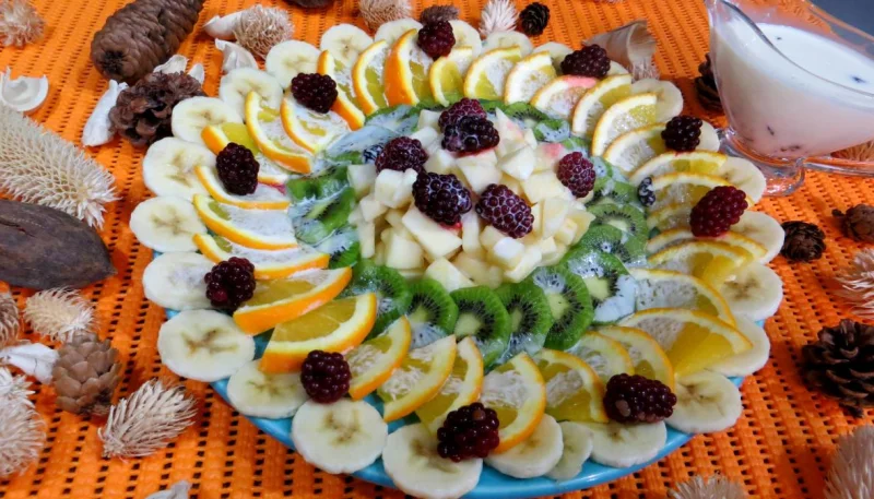 Assiette de kiwis