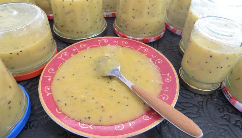 Coulis de kiwis et courge