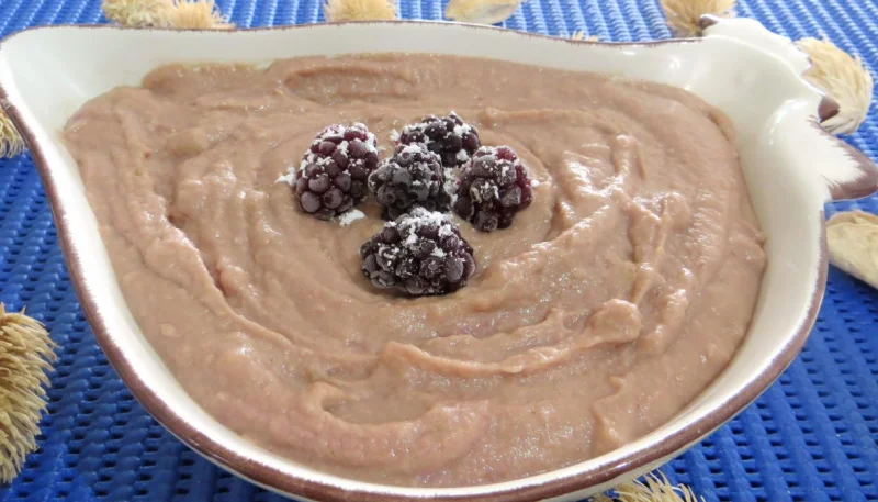Crème pâtissière aux mûres