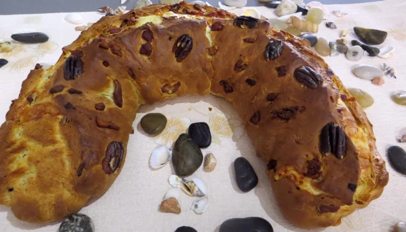 Pain au lard, aux noix et noix de pécan