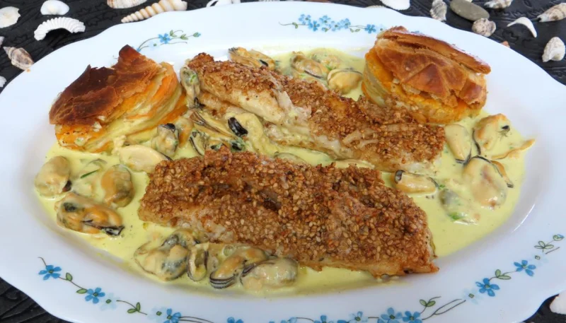 Filets de sole à la crème de coco