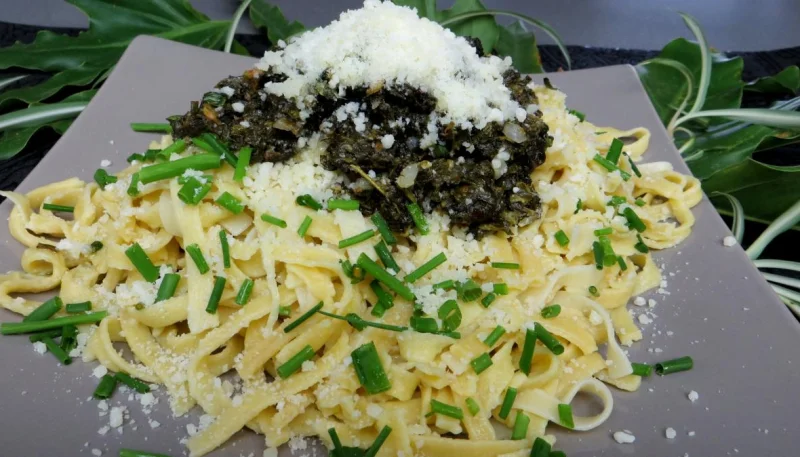 Sauce tagliatelles à l'ail et à l'oseille