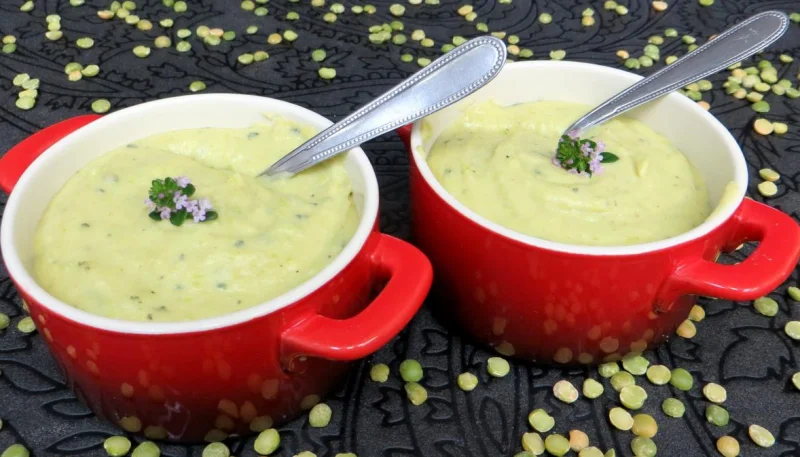 Pois cassés en purée