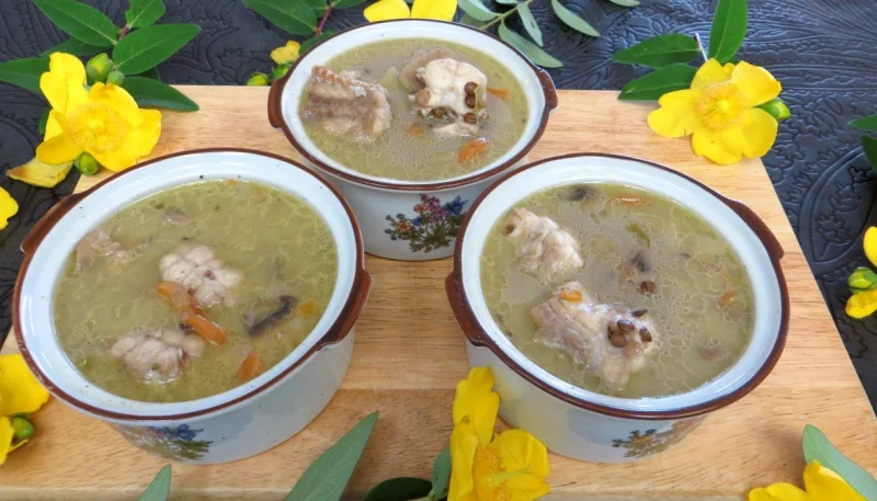 Soupe de lentilles à la saumonette
