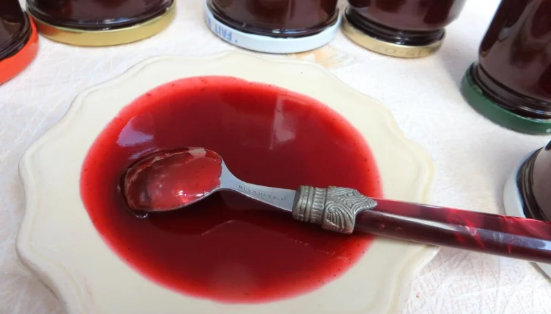 Coulis de mûres et de nashis