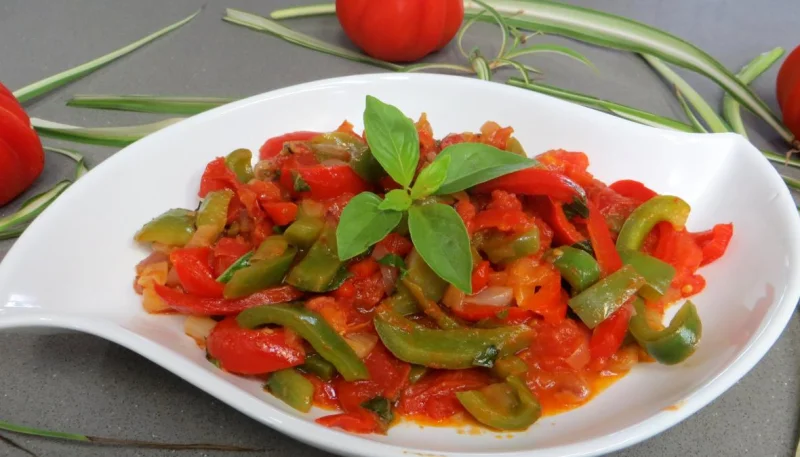 Poivrons aux tomates