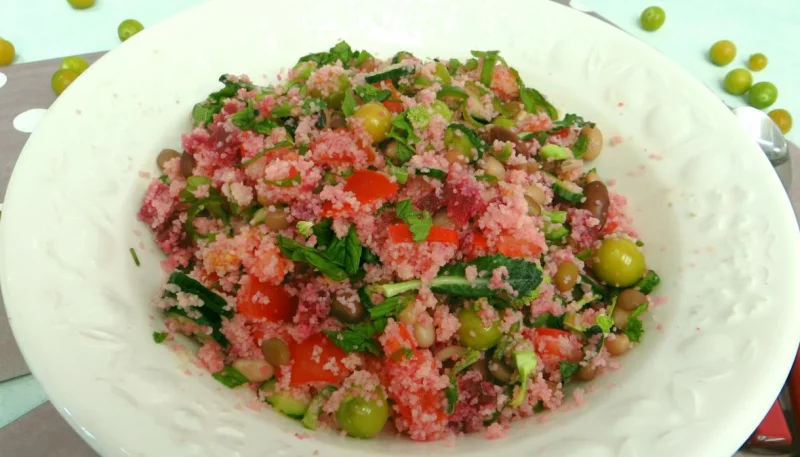 Salade de couscous aux physalis