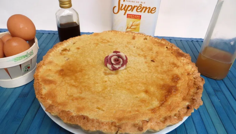 Tarte aux prunes jaunes