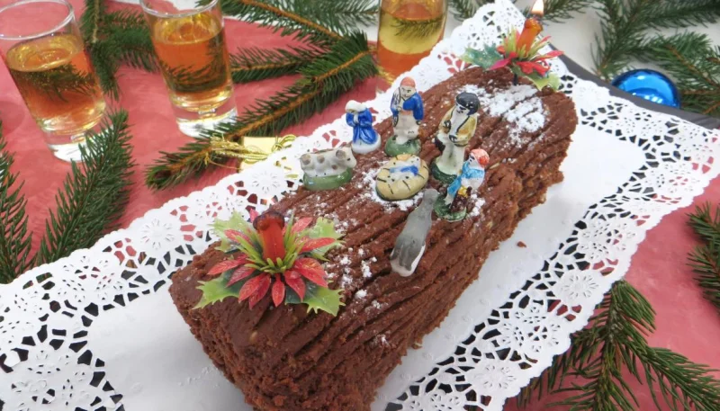 Bûche de Noël aux marrons