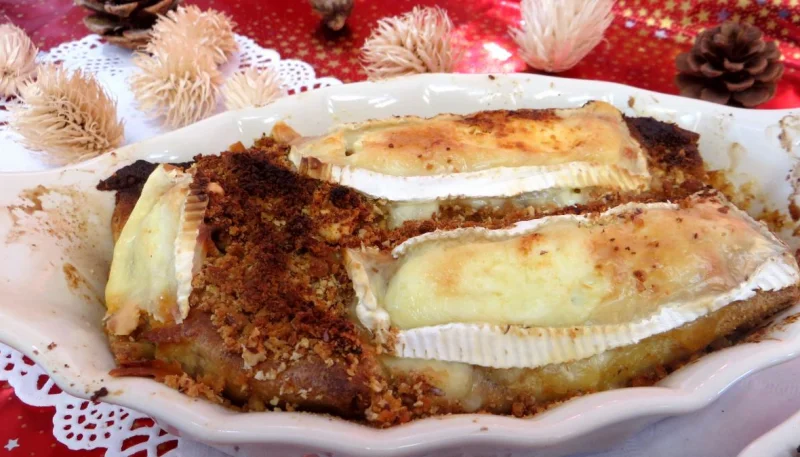 Cassolettes de crêpes fourrées au camembert
