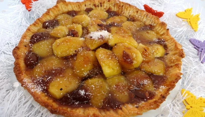 Tarte aux pommes à l'armagnac