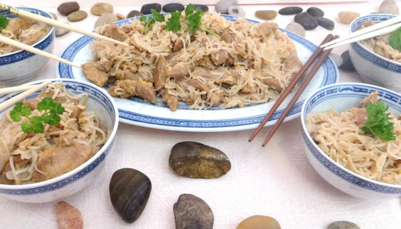 Agneau au vermicelle de riz