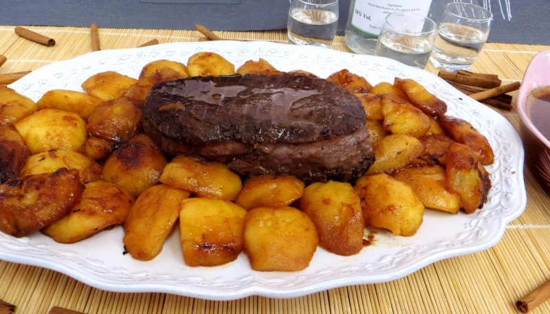 Bison rôti aux pommes