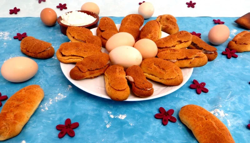 Carolines aux rillettes de porc
