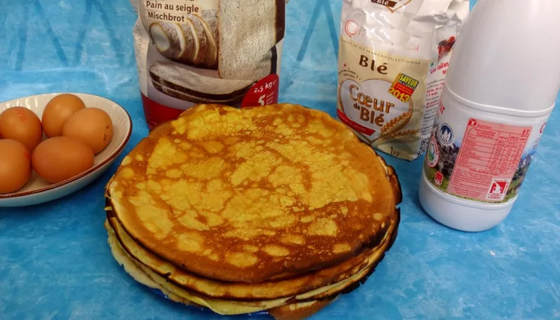 Pâte à crêpes à la farine de seigle
