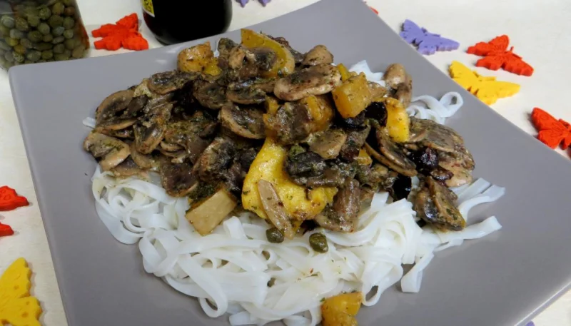 Vermicelles de riz aux câpres