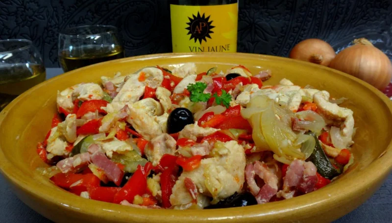 Blancs de poulet aux poivrons