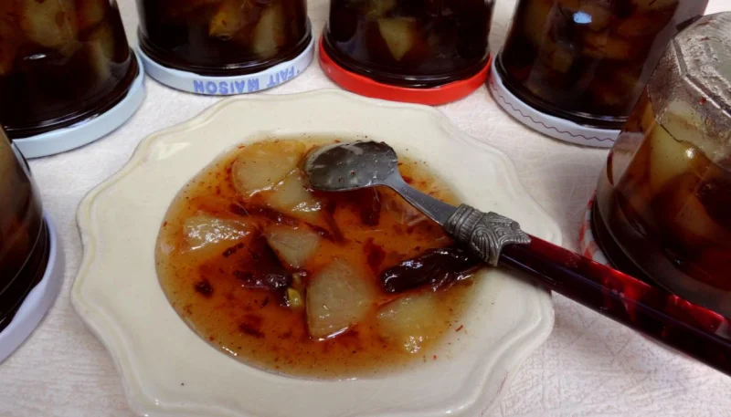 Confiture de poires et dattes