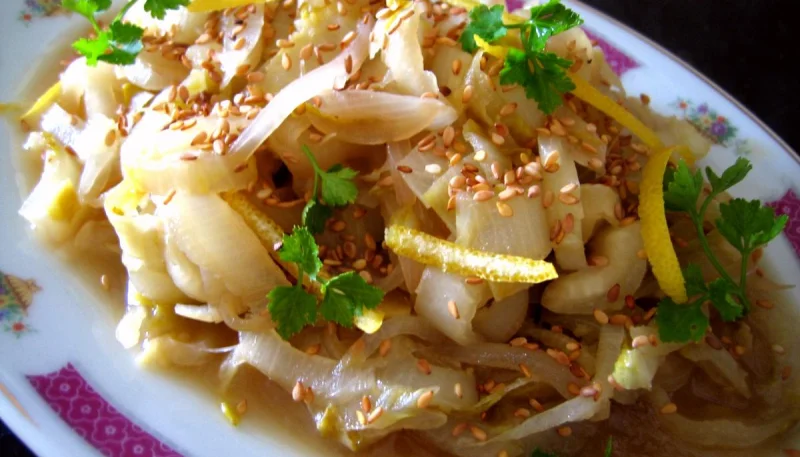 Endives sautées au miel façon chinoise
