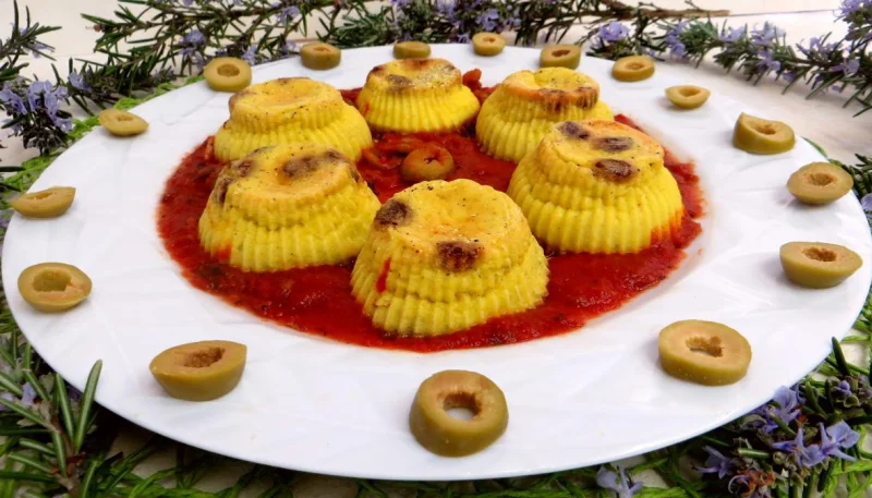 Flans au cheddar
