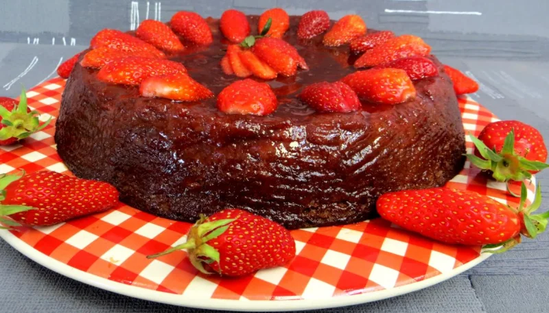 Gâteau à la fraise sans gluten