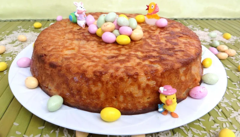 Gâteau de riz aux poires
