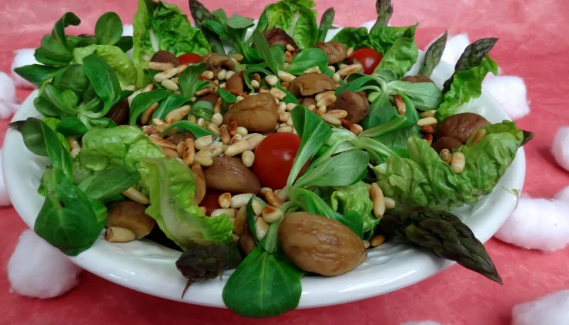 Salade de châtaignes