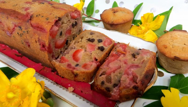 Cake aux fraises